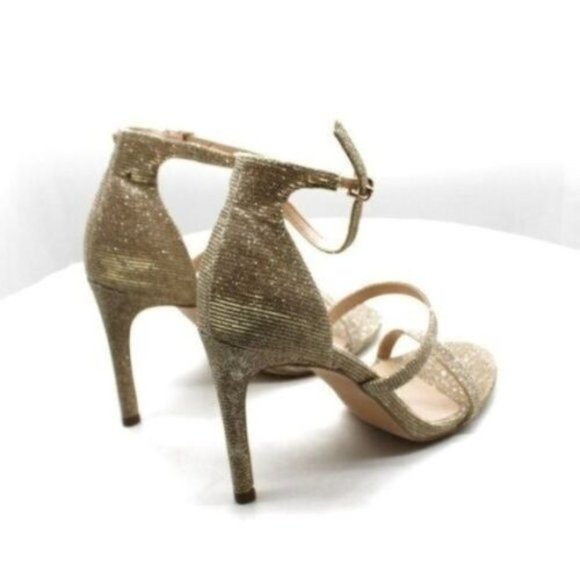 NEW Xoxo Women's Bridgette Strappy Sandals Women's Shoes STILETTO ROSE GOLD NIB - Picture 4 of 7